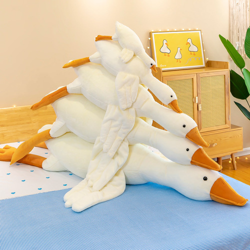 Big white goose plush toy super soft sleeping cloth doll duck doll pillow girl sleeping birthday gift