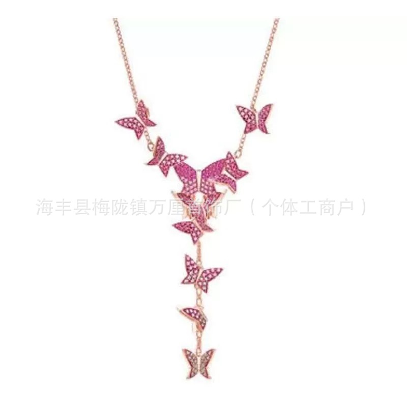 Y形蝴蝶红钻【玫瑰金色】