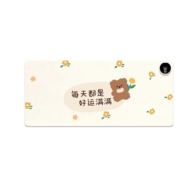 冬季加热鼠标垫快捷键办公室暖手垫定时恒温制电脑暖桌垫现货批发|undefined