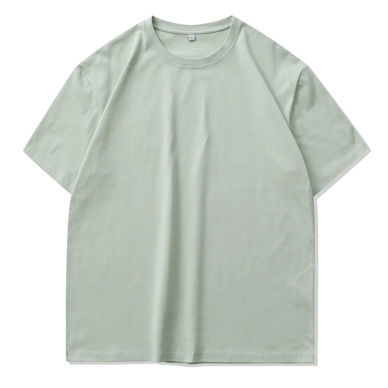 登爵男装2021新款11色210G纯棉T恤男 宽松掉肩日系纯