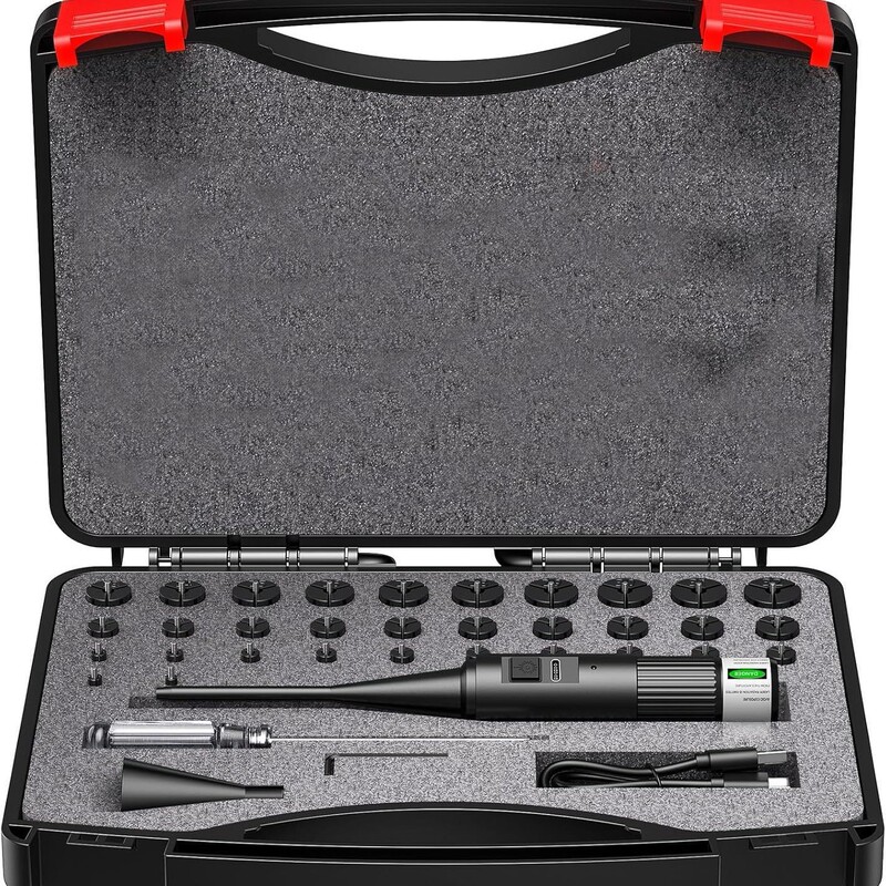 32 Adapter Free Adjustment Green Laser Sight Green Laser Zeroing Device Calibrator Laser Bore Sight