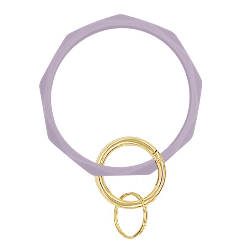 Pulsera de silicona de diamantes de Europa y América llavero pulsera de silicona geométrica Cadena de Suministro de puestos pulsera de silicona