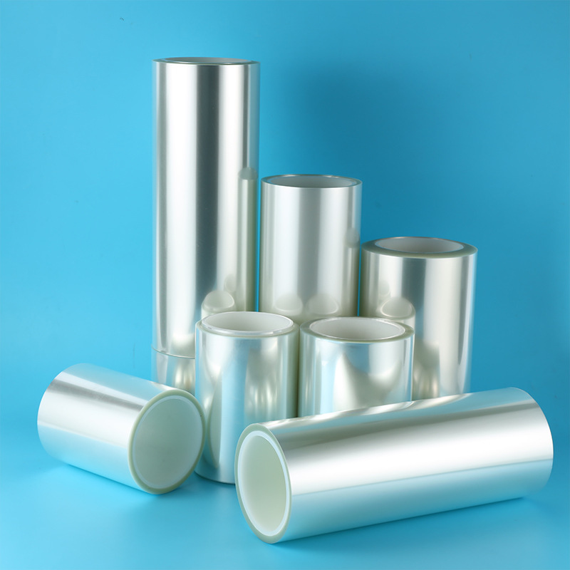 离型pet薄膜 透明聚酯 单层双层不粘胶隔离 高温双面硅油膜