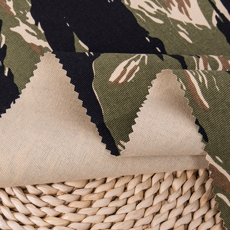 Fabricante al por mayor al aire libre algodón camuflado tela transpirable
