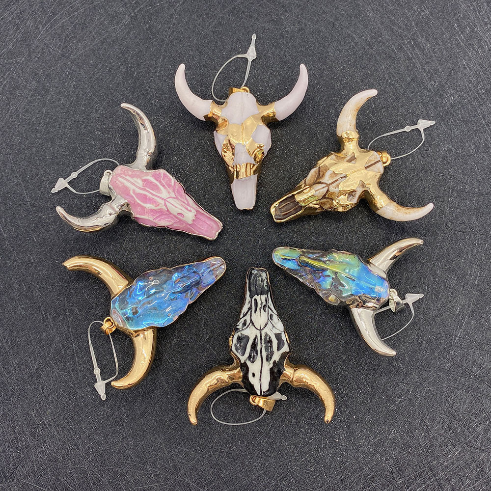 DIY Jewelry Accessories Classification 1 Piece Quantity Acrylic Material 1 Piece Arylic Artificial Crystal Cattle
