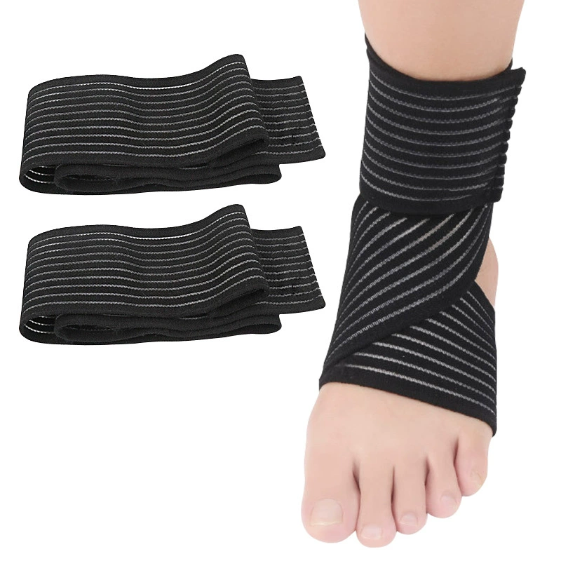 Компрессионный бандаж для голеностопа из рыбьего шелка для мужчин и женщин на весну и лето, защита от растяжений, дышащий ремешок, регулируемый защитный бандаж для стопы.