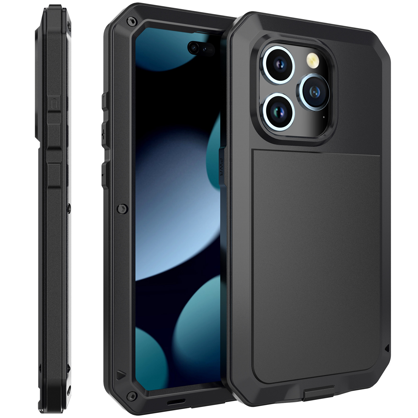适用于苹果iPhone全系列三防手机壳金属防尘防摔手机保护套