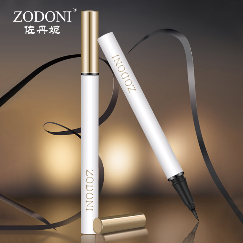 ZODONI凝膠深邃曜黑眼線筆 品牌彩妝速幹防水持久化妝品 廠家批發