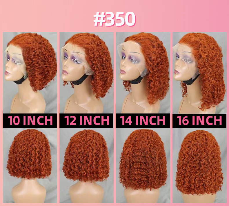 Synthetische Deep Wave Bob Perücke Mit Lace Front Für Damen_voghion.com