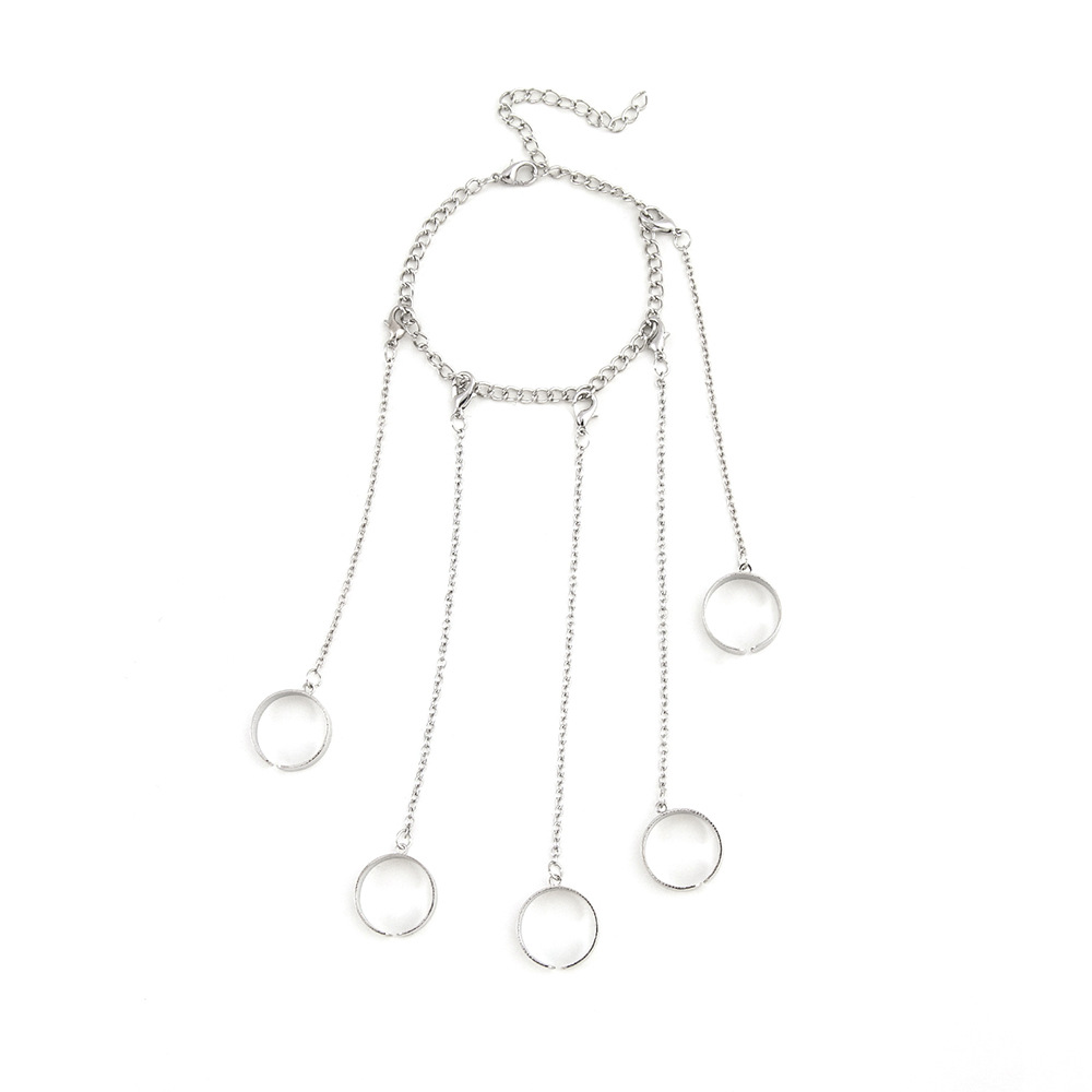 Creative Punk Finger Conjoined Bracelet Detachable Ring Fashion Ornament