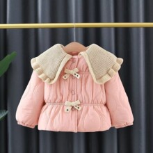 女童冬装棉袄2024新款女宝宝加绒加厚棉衣1一3岁婴儿衣服保暖外套