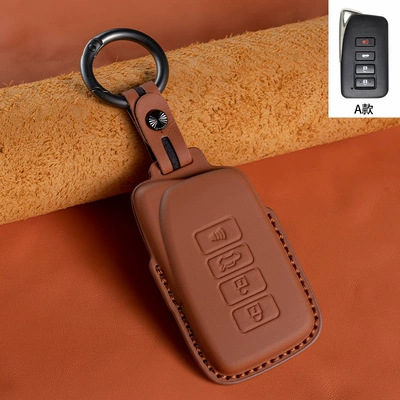 Suitable for first layer Car key bag - type-a-amber-brown-4-keys