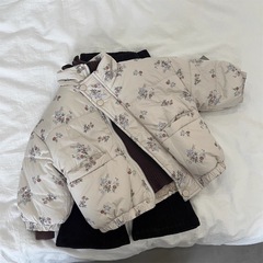 2025儿童棉服冬季韩版新款加绒洋气碎花宝宝外套保暖夹棉加绒棉袄