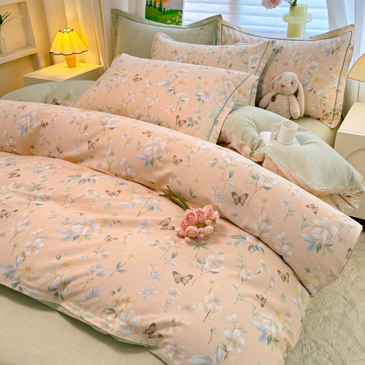 2025 otoño y invierno nuevo algodón grueso molienda tres piezas de sábanas de algodón cubierta de cama de invierno de alta calidad con ropa de cama