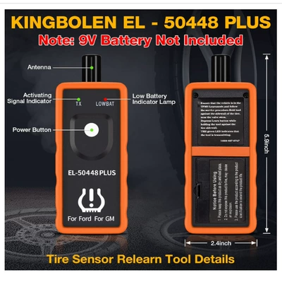 Recycling Tool for Gm Tire Pressure Monitoring Sensor 315/433 Mhz Reset Tool