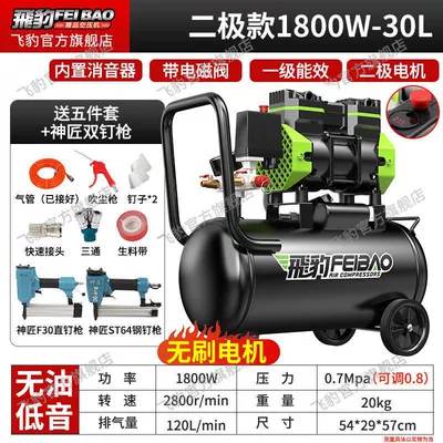 Feibao Air Pump 220v Household | Hava kompressorları - double-tube-1800w-30-liters-double-nail-gun