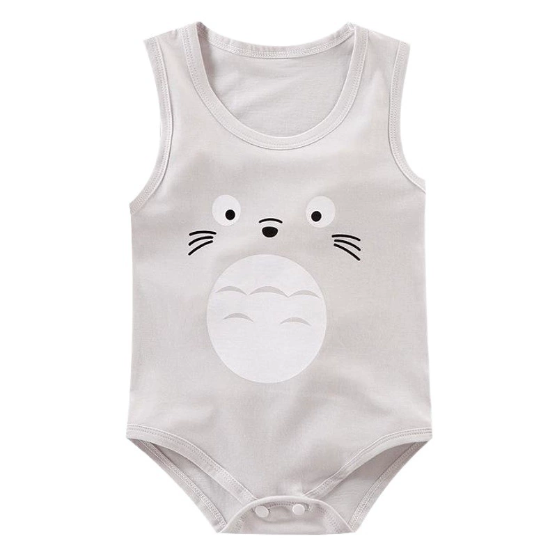 Летний комбинезон без рукавов для новорожденных, класс А, тонкий, без верхней одежды, для ползания, для младенцев и малышей.