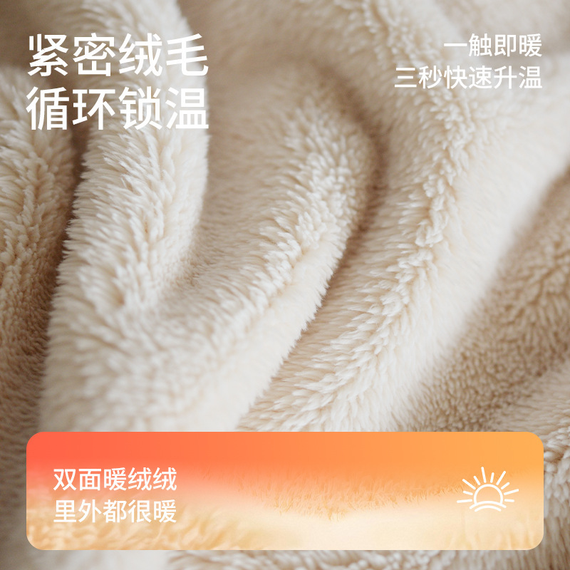 加厚珊瑚绒秋冬季翻领睡衣男冬季可外穿绒款法兰绒家居服保暖套装|undefined