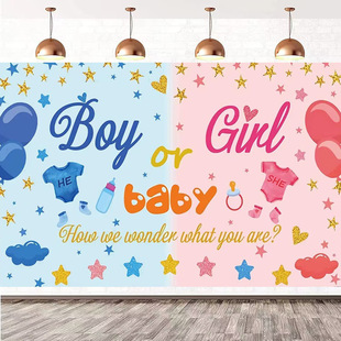 Amazon Photography Background Cloth Boy or girl Boys Girls Sex Reveals Party Photos Party Decoration