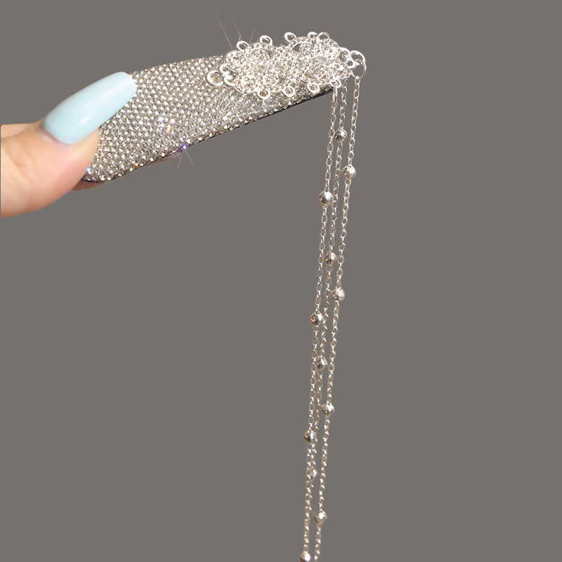 Full diamond water drop BB clip