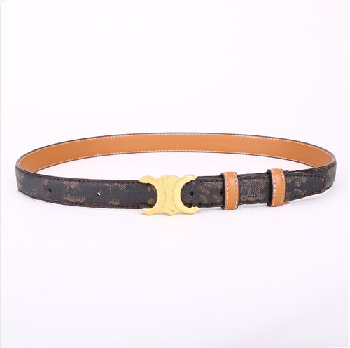 Ladies Belt Fashion Adjustable Letter Buckle Trendy Unisex Personality Retro Women's Stylish Slim Belt Decorative Strap