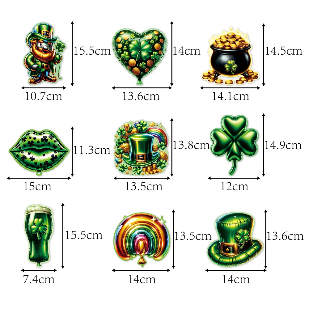 Amazonas día de San Patricio espiral colgante trébol techo colgante diseño de atmósfera del día irlandés