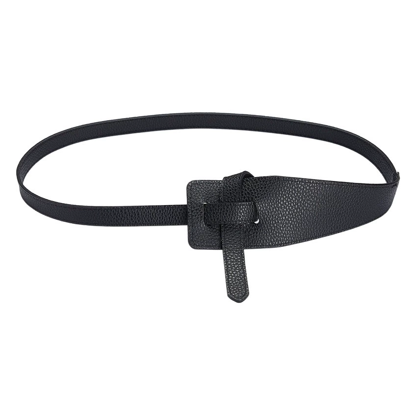 Оптовая продажа от производителя: Новинка 2025 года – пояс для пальто в корейском стиле, простой женский пояс с асимметричной пряжкой, пояс-узелок для плаща