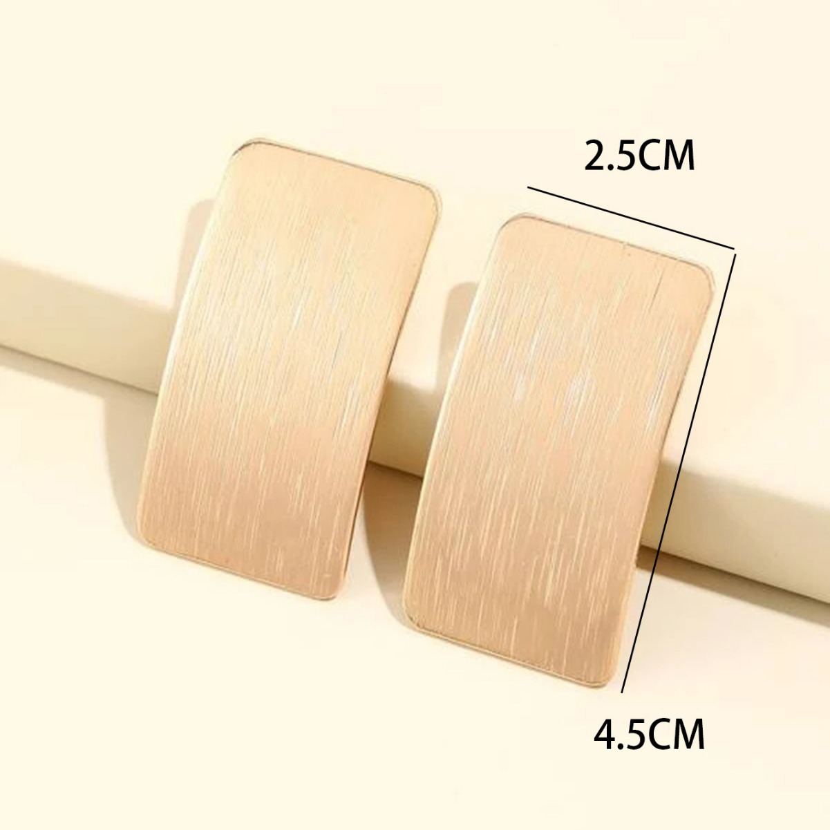 Pendientes geométricos rectangulares de metal vintage estilo europeo y americano joyería moda