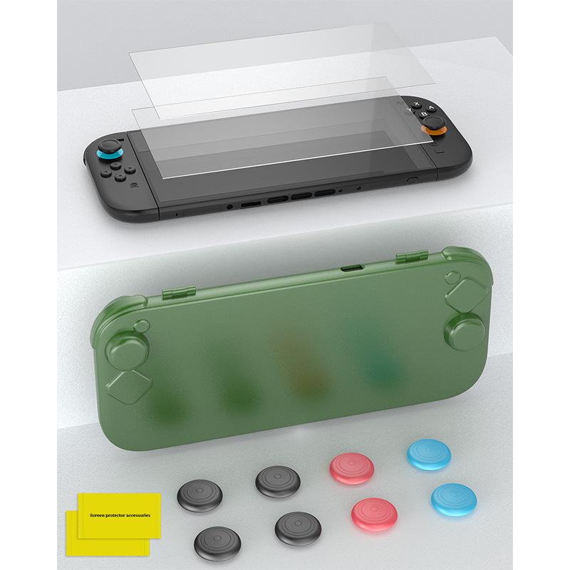 适用于switch2收纳盒套装 switch2钢化膜摇杆帽主机保护壳配件|undefined