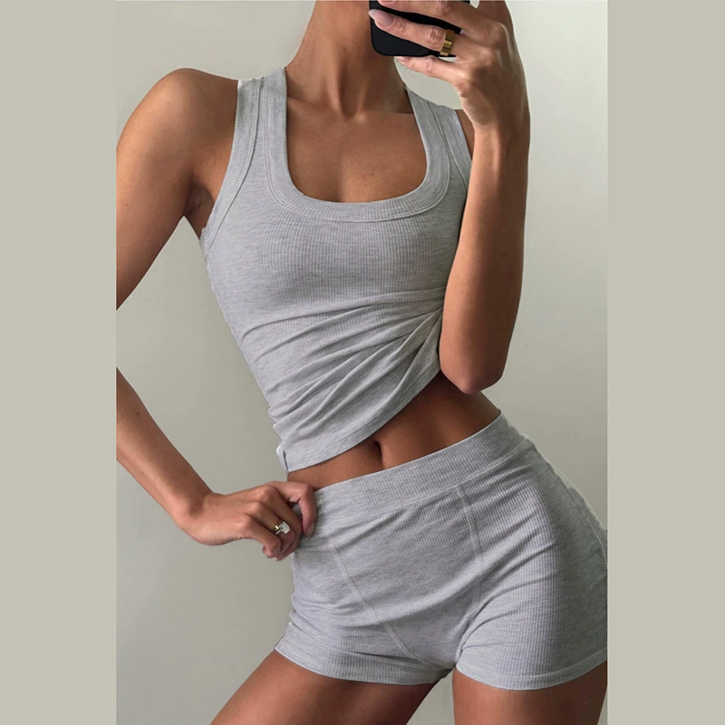Подарочная футболка для отдыха, комплект, европейский стиль, осень, slim fit, высокая талия