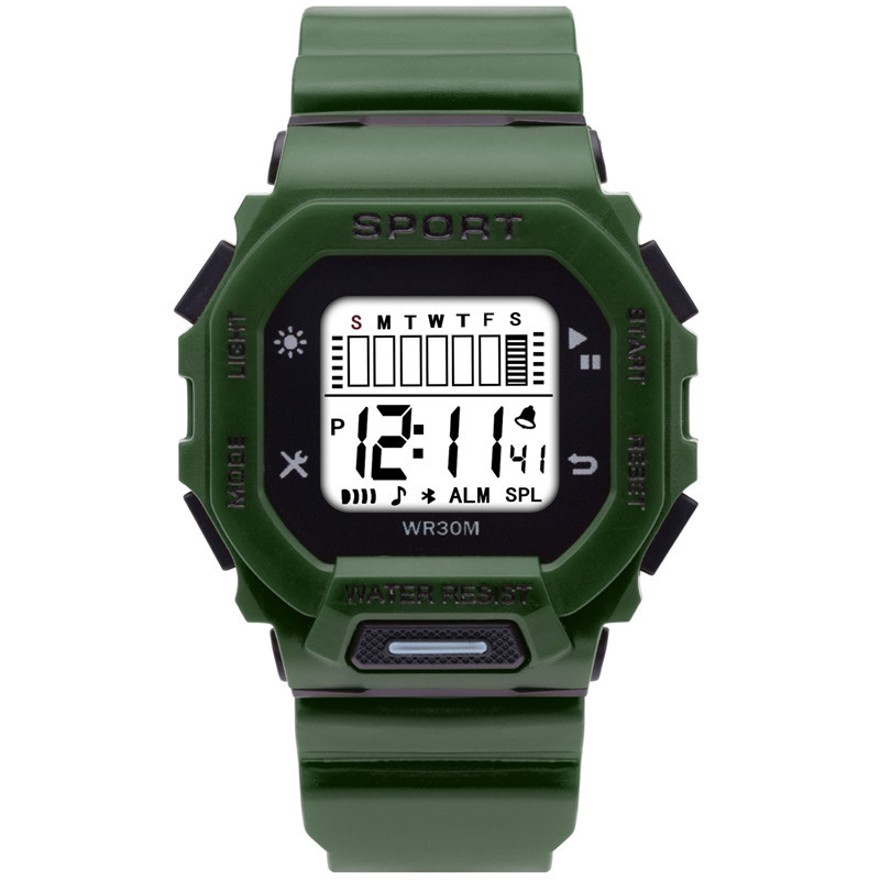 Nuevo estudiante reloj electrónico pequeño cuadrado macaron moda hombres y mujeres al aire libre LED multifunción deportes reloj electrónico