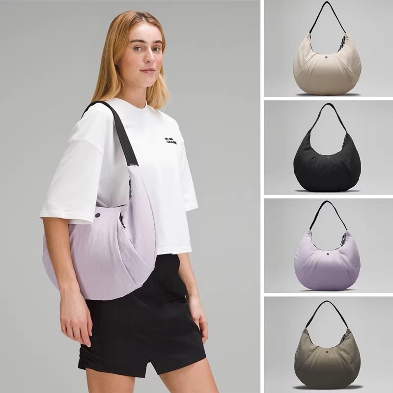 Lulu Niche Croissant-Shaped Waterproof Nylon Yoga Bag Underarm Bag 2023 New Lightweight Large-Capacity Dumpling Bag Lulu Niche Croissant-Shaped Waterproof Nylon Yoga Bag Underarm Bag 2023 New Lightweight Large-Capacity Dumpling Bag