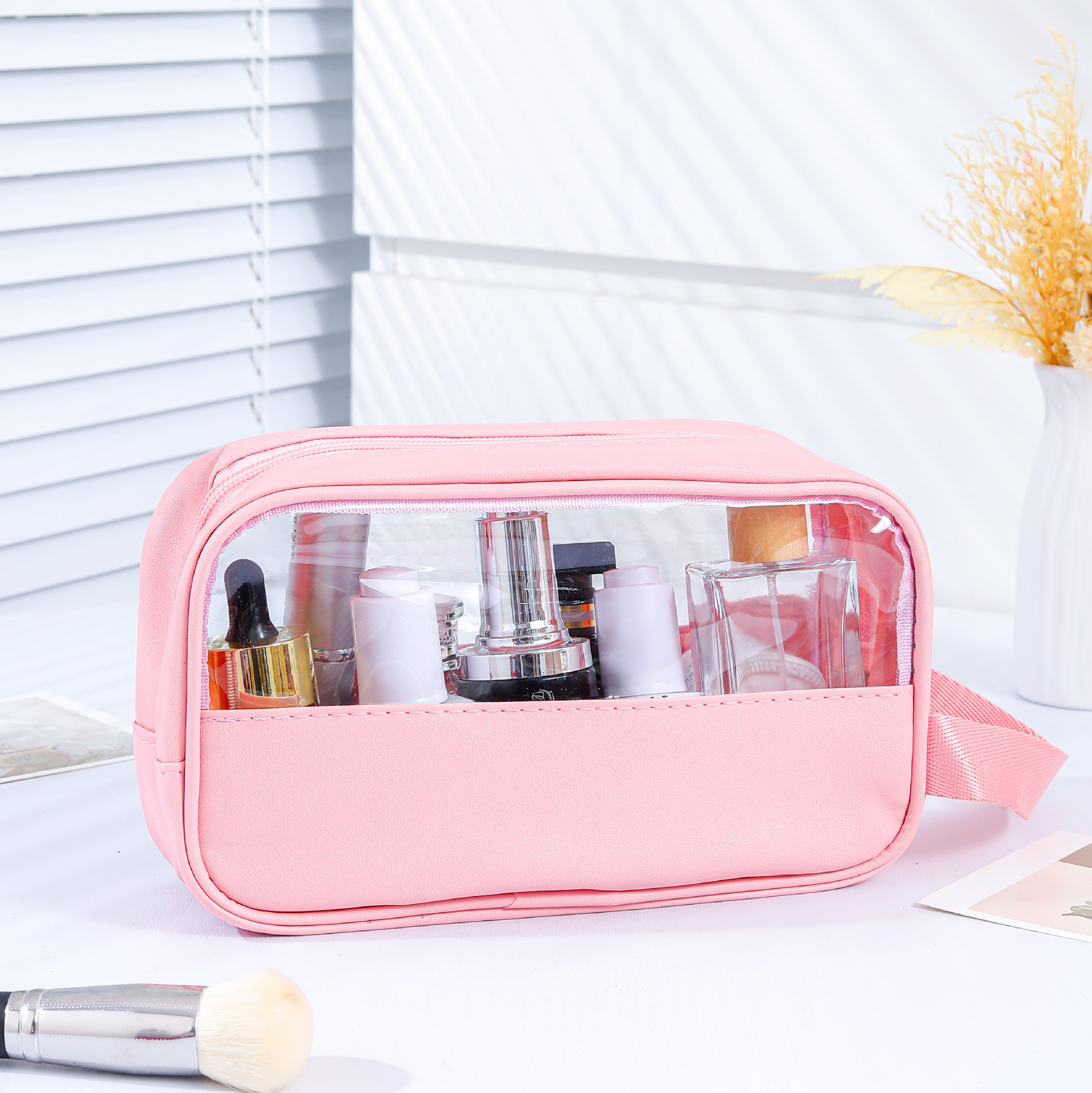 Bolsa de baño portátil de alta calidad, baño portátil, natación, playa, viaje, bolsa de almacenamiento de artículos de higiene y maquillaje de gran capacidad