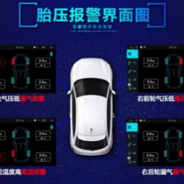 Tire pressure monitoring system built-in Android USB large