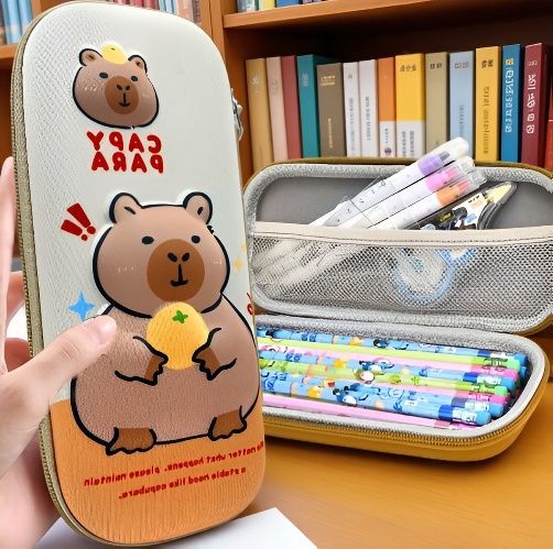 Kapibala estuche para lápices para niños 2025 nueva caja de papelería de gran capacidad para niños estuche para lápices para estudiantes de primaria