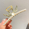 Big metal advanced hairgrip, summer crab pin, fashionable shark, wholesale, high-quality style