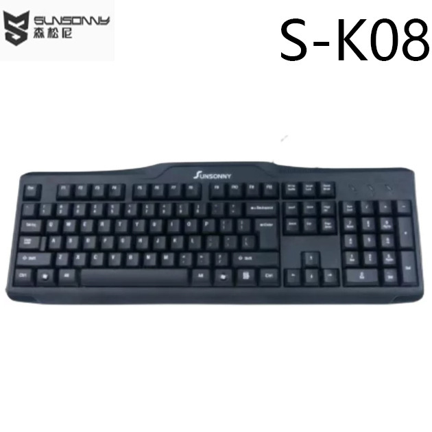 Sensoni S-K08 Wired Keyboard 104 Keys Desktop Laptop Business Keys Office Home Use