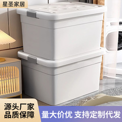 収納ボックス家庭用寝室の衣類キルト大容量収納ボックス肥厚プラスチック整理ボックス雑貨収納ボックス