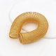 Color-Preserving 14K18K Real Gold Copper Wire Batch Flower Ring Ring Copper Plated Real Gold Handmade DIY Material Accessories