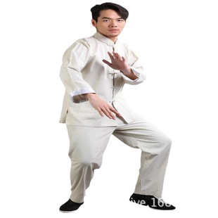Factory supply Minnie also cotton and linen Tang suit long sleeve suit Tai Chi suit casual wear father suit practice suit