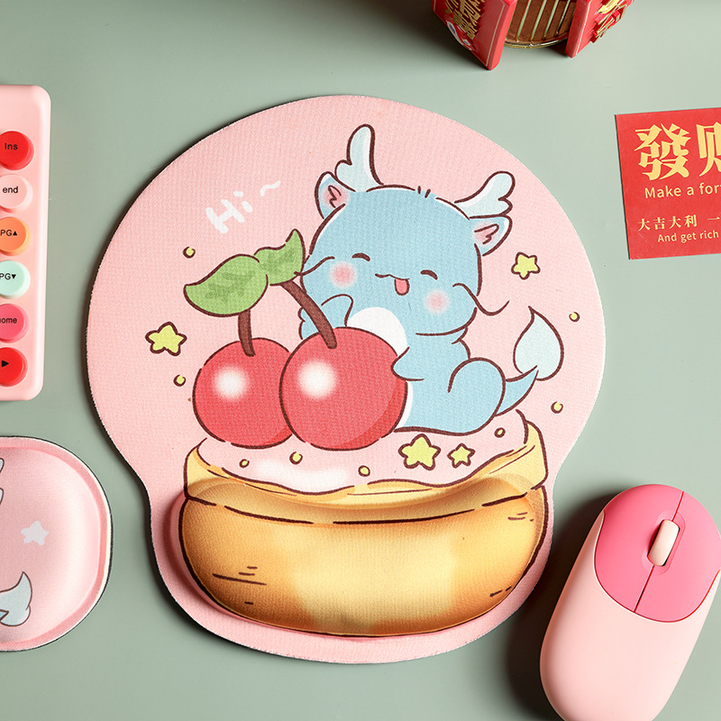Alfombrillas de ratón transfronterizas, divertidas y variadas, reposamuñecas, alfombrillas de ratón de alta calidad con formas especiales, alfombrillas de ratón de dibujos animados para hombres y mujeres
