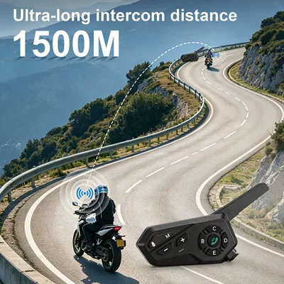 Waterproof IPX6 Stereo – Motorcycle Helmet Headset