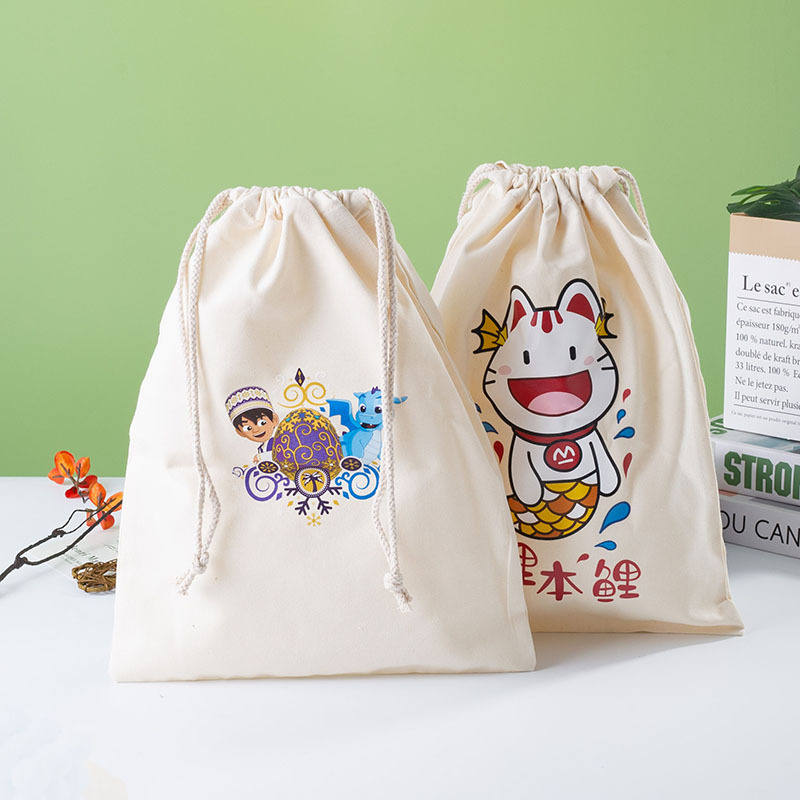 Wenchuang bolsa de tela de terciopelo aniversario del campus publicidad regalo bolso de lona chaleco soporte de impresión LOGO