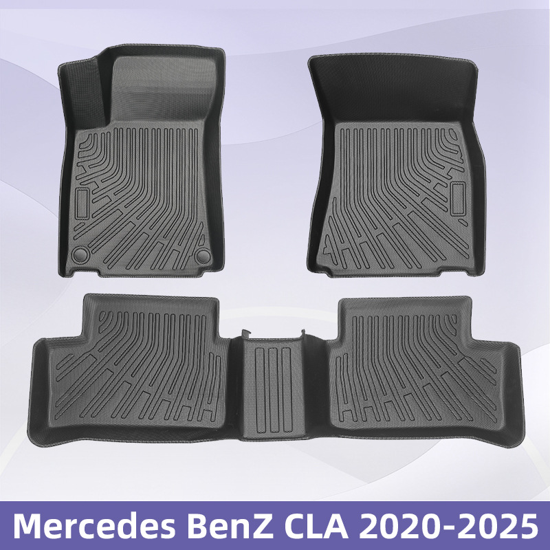 Aplicable a Mercedes Benz CLA 2020 - 2025 3D todo el tiempo material TPE almohadilla de pie cojín de colateral