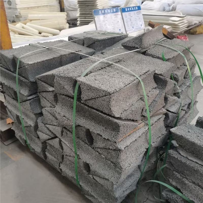 云南玉溪无砂混凝土三角块水泥试压块隧道用无沙透水三角块高铁透