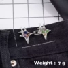 Star colored diamond silver