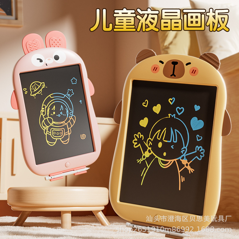 Amazon dibujos animados transfronterizos LCD tabletas electrónicas bolígrafo magnético para estudiantes de graffiti juguetes tabletas
