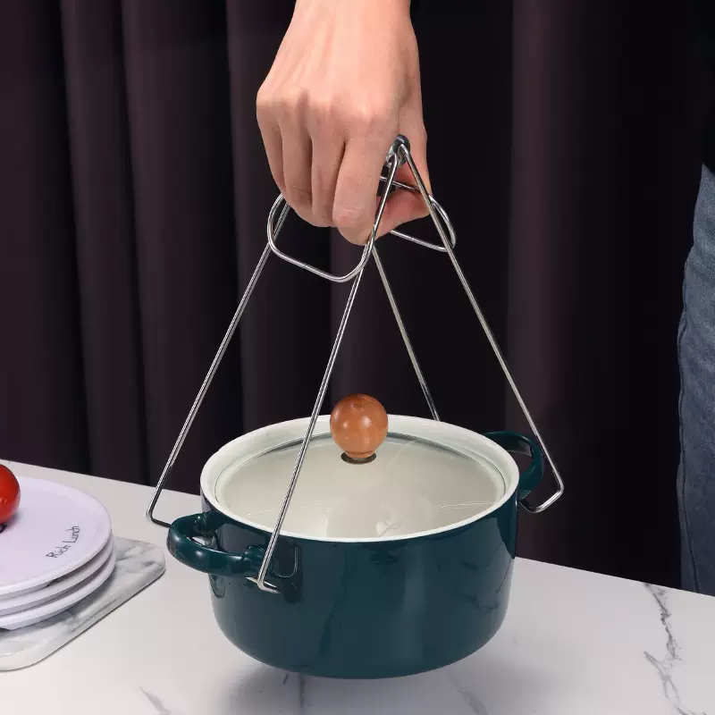 源头厂家批发加粗无磁不锈钢取盘夹取物夹 家用创意吸塑包装碗夹