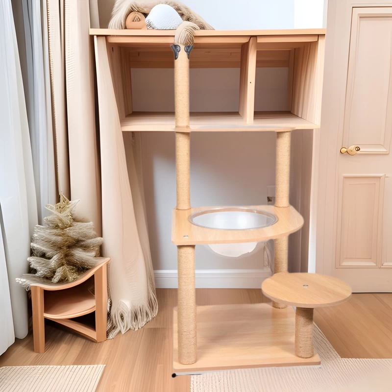 Кошка альпинистская рама кошачье гнездо кошачье дерево интегрированная фабрика прямых продаж кошачья царапина доска из цельного дерева большая кошка прыгающая платформа колоннообразная кошка вилла