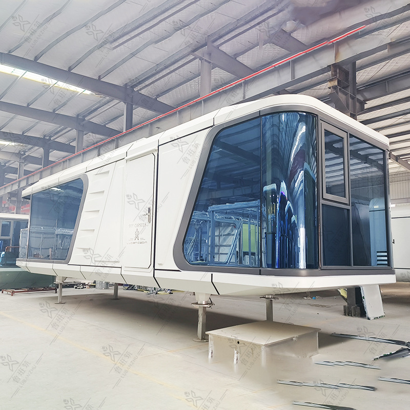 Casa de placa de acero móvil a prueba de fuego y a prueba de golpes, casa de tablero móvil residencial, área escénica modular prefabricada, cafetería móvil